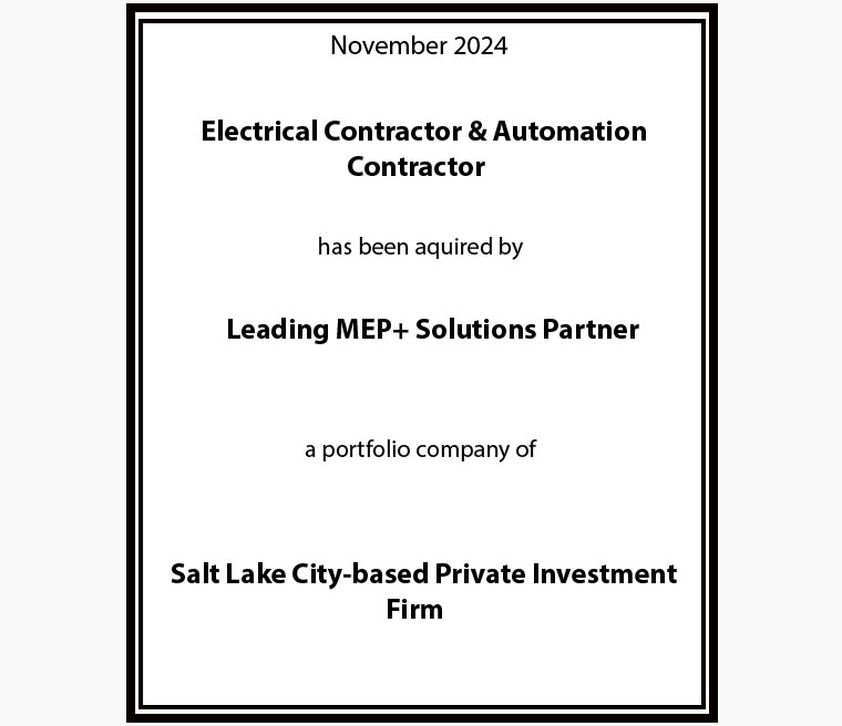 Electrical Contractor & Automation Contractor