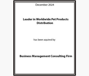 Leader in Worldwide Pet Products Distribution