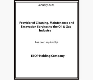 Provider of Cleaning, Maintenance and Excavation Services to the Oil & Gas Industry