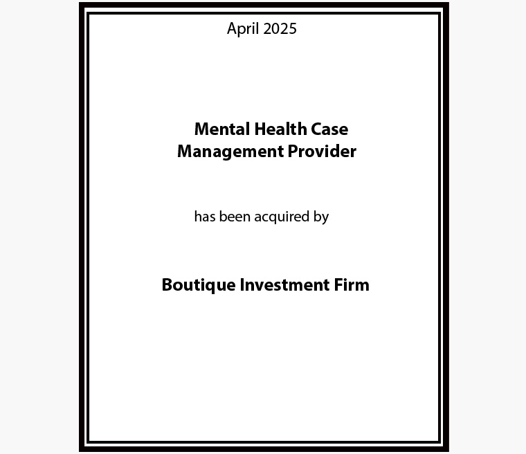 Mental Health Case Management Provider