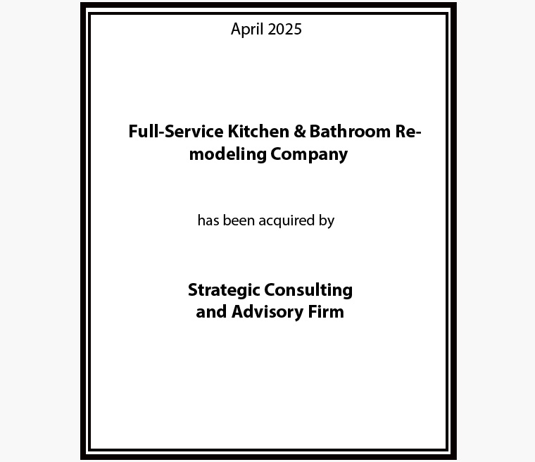Full-Service Kitchen & Bathroom Remodeling Company