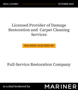 Licensed Provider of Damage Restoration and Carpet Cleaning Services